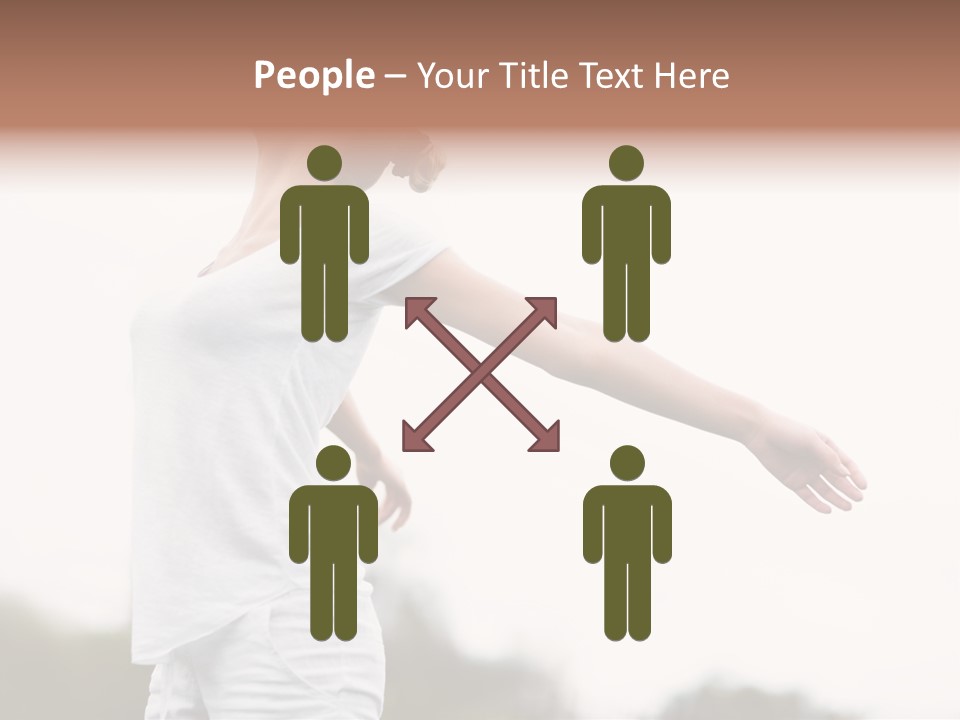 The Girl In Nature Smiles With Ease PowerPoint Template