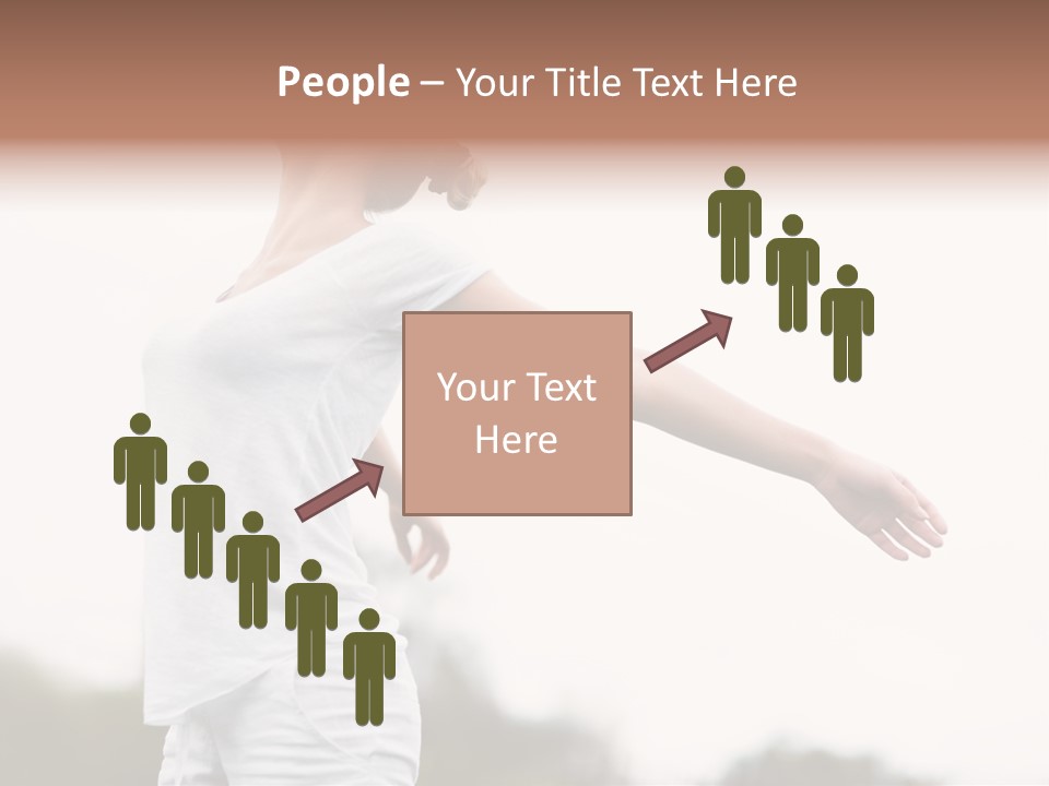 The Girl In Nature Smiles With Ease PowerPoint Template