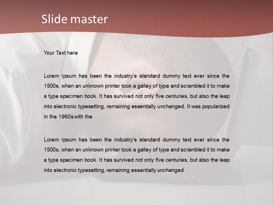 Headache From Work PowerPoint Template