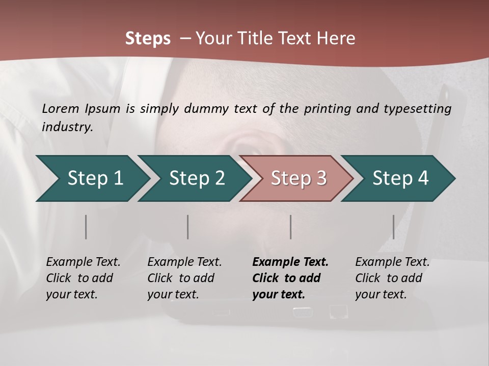 Headache From Work PowerPoint Template
