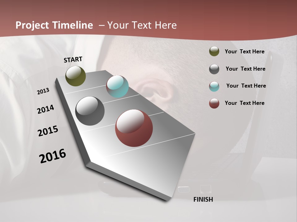 Headache From Work PowerPoint Template