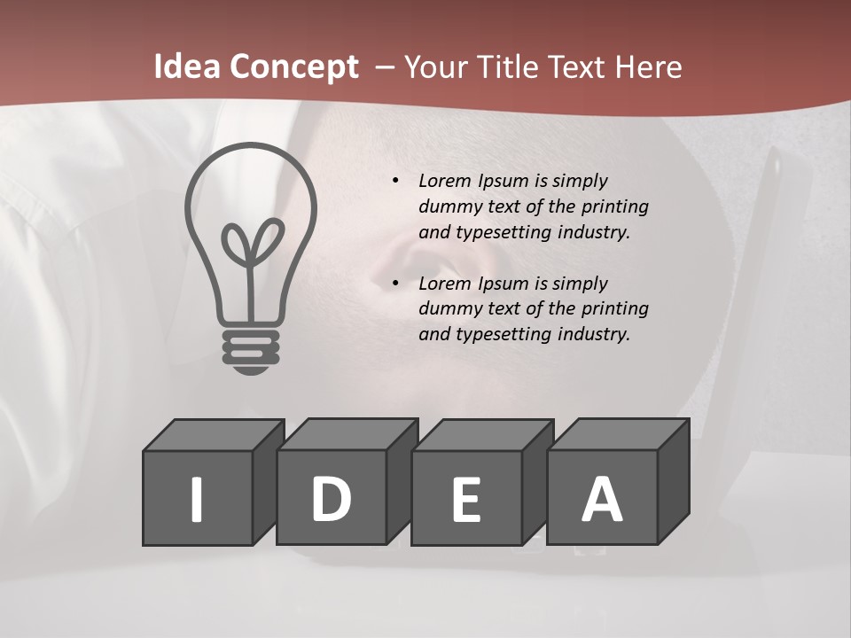 Headache From Work PowerPoint Template