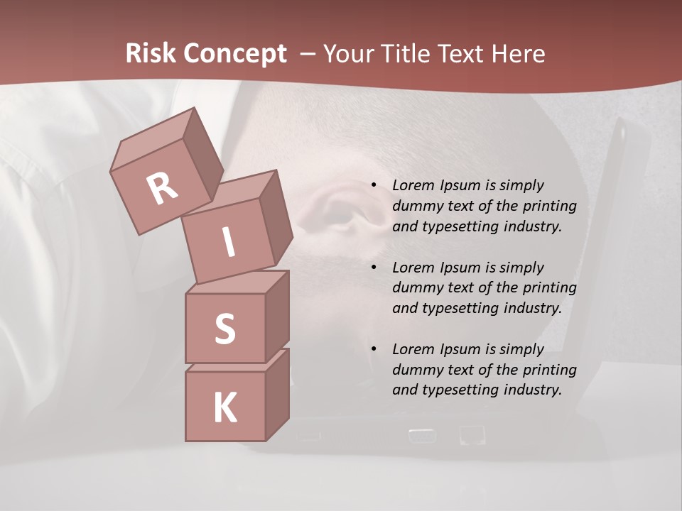 Headache From Work PowerPoint Template