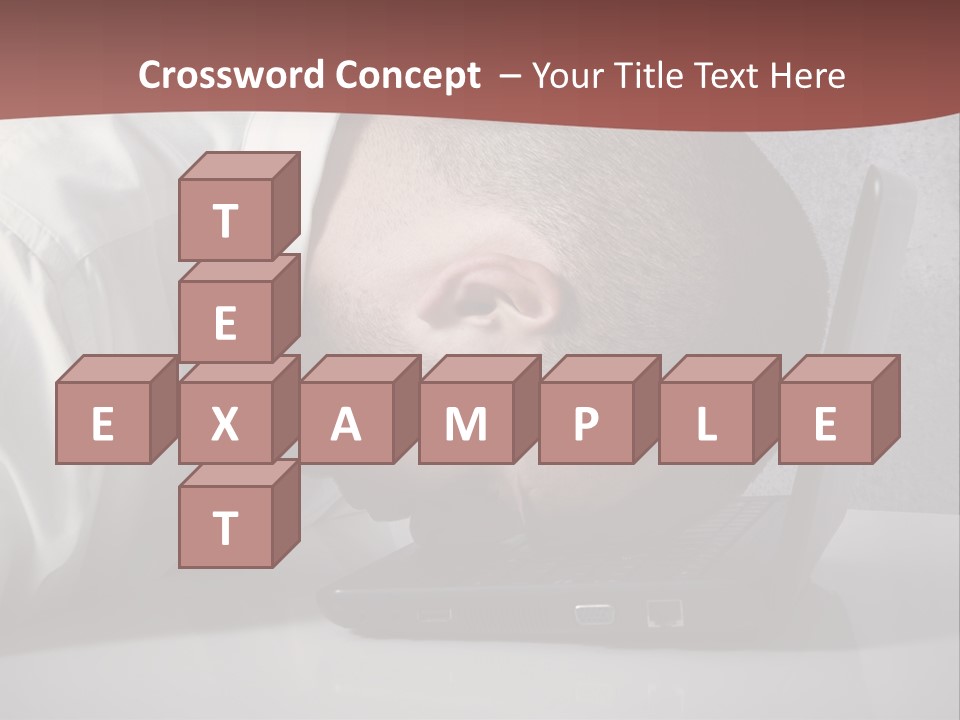 Headache From Work PowerPoint Template