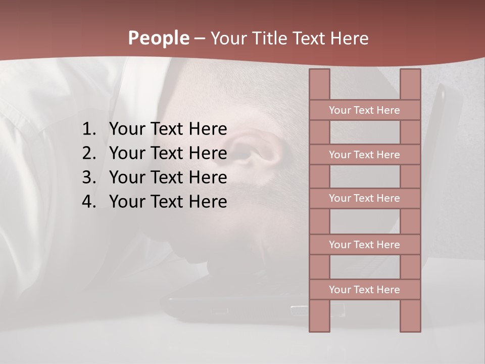 Headache From Work PowerPoint Template