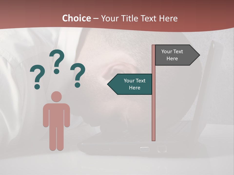 Headache From Work PowerPoint Template