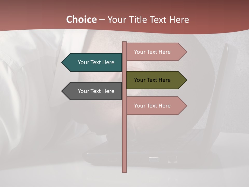 Headache From Work PowerPoint Template