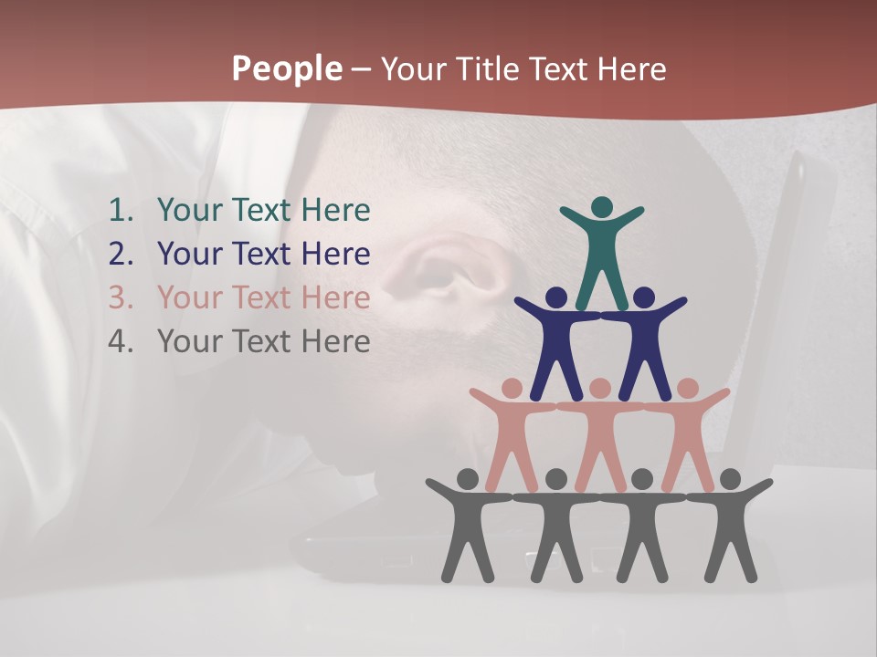 Headache From Work PowerPoint Template