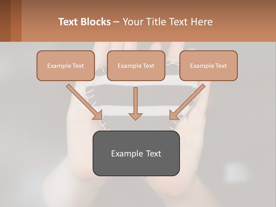 Decorative Fabric Heart PowerPoint Template