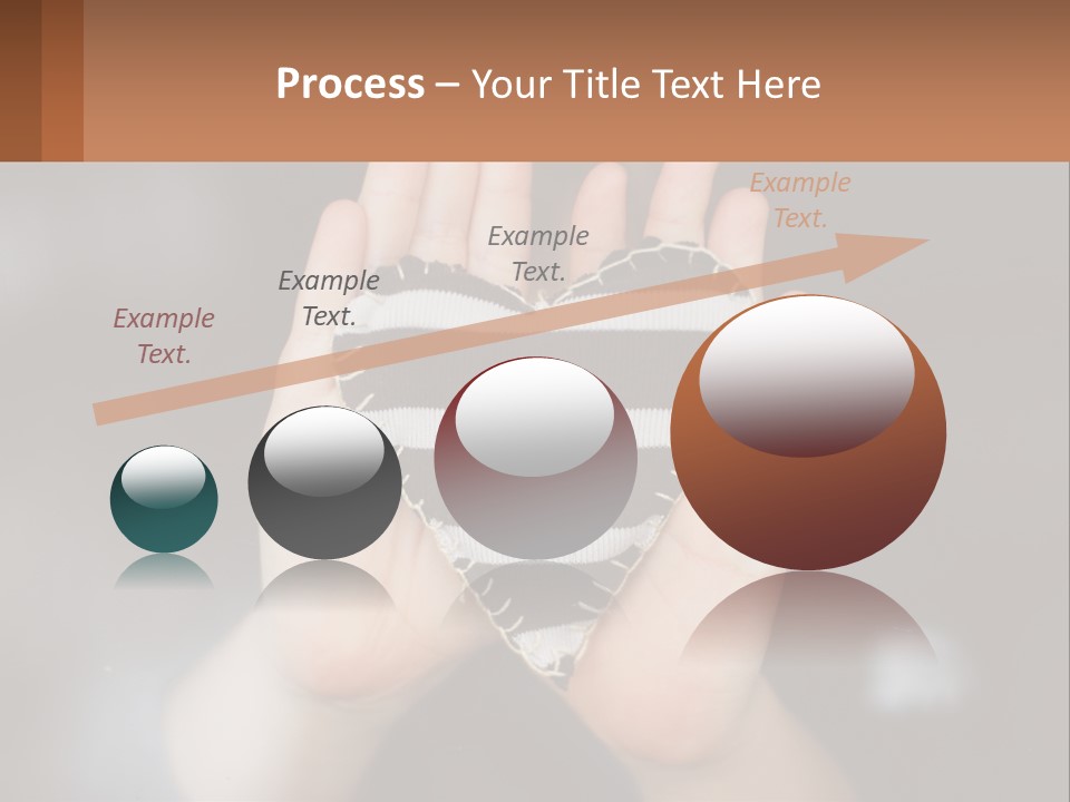 Decorative Fabric Heart PowerPoint Template