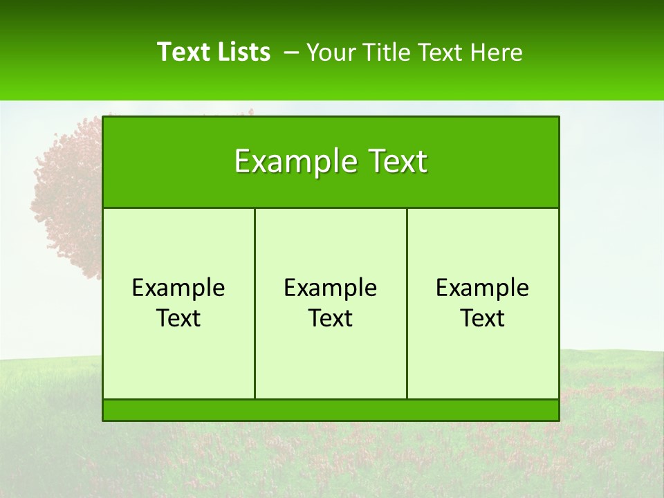 Tree In The Form Of Heart PowerPoint Template