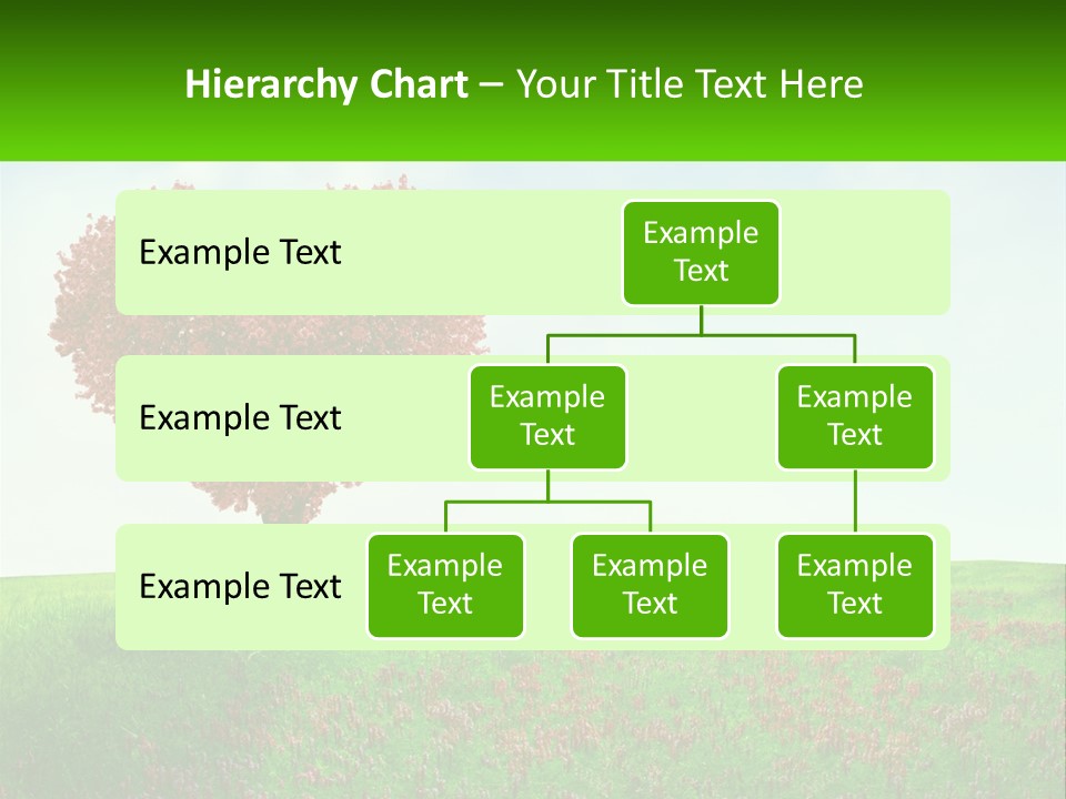 Tree In The Form Of Heart PowerPoint Template