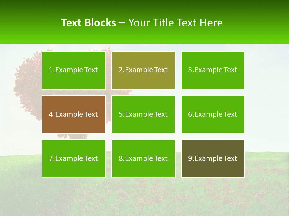 Tree In The Form Of Heart PowerPoint Template