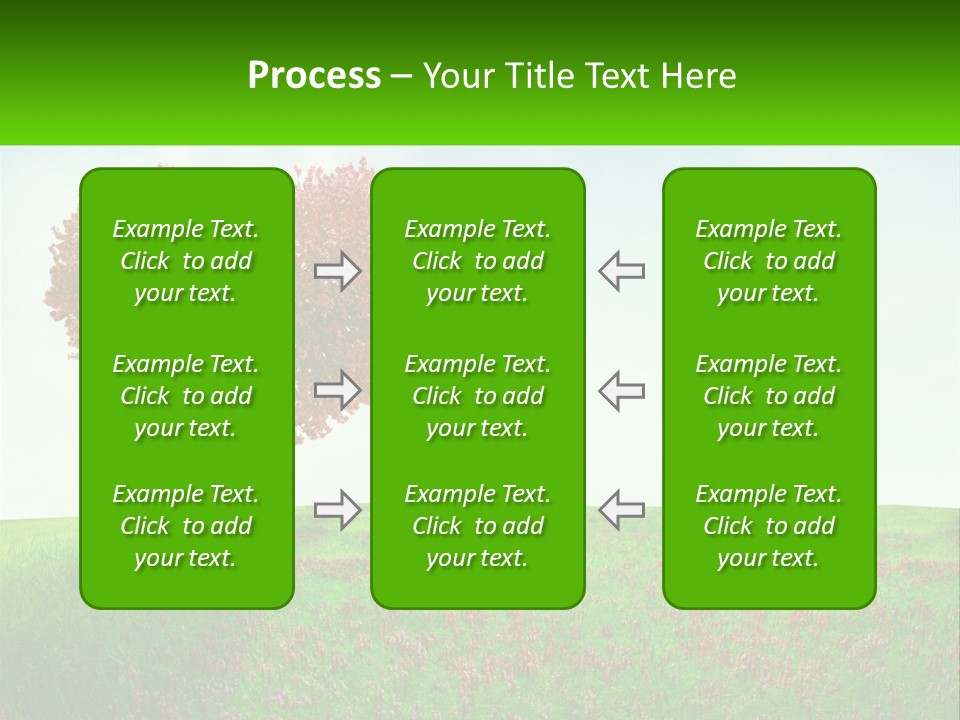 Tree In The Form Of Heart PowerPoint Template