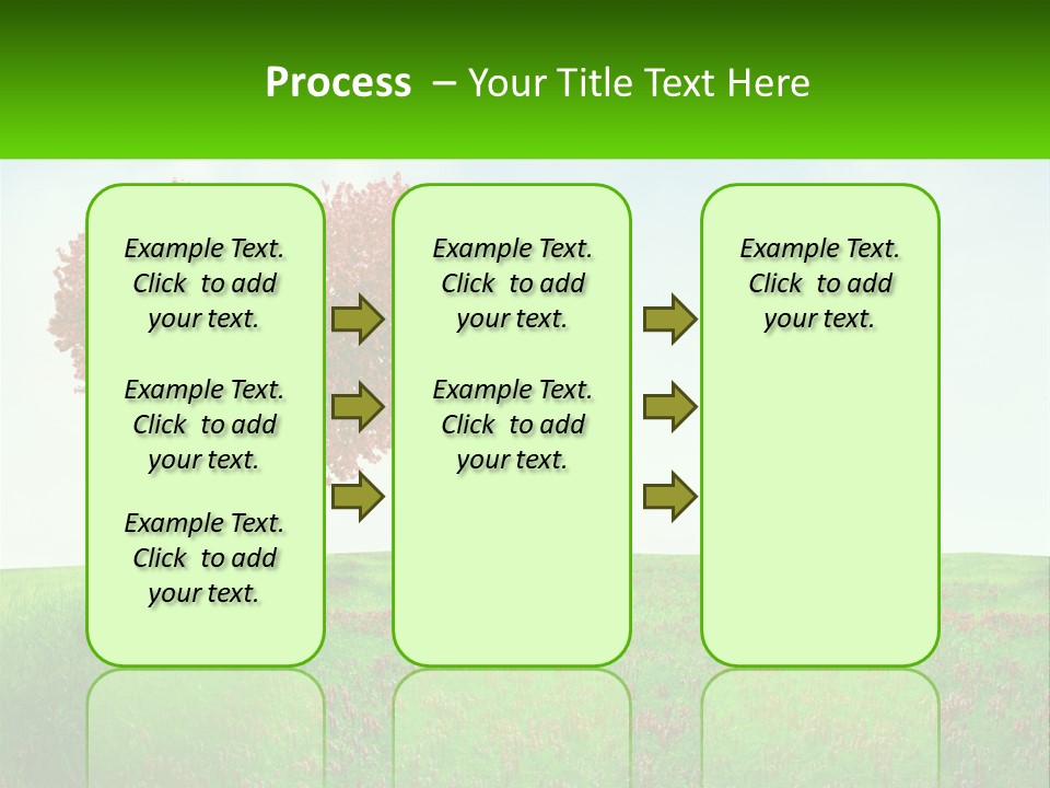 Tree In The Form Of Heart PowerPoint Template