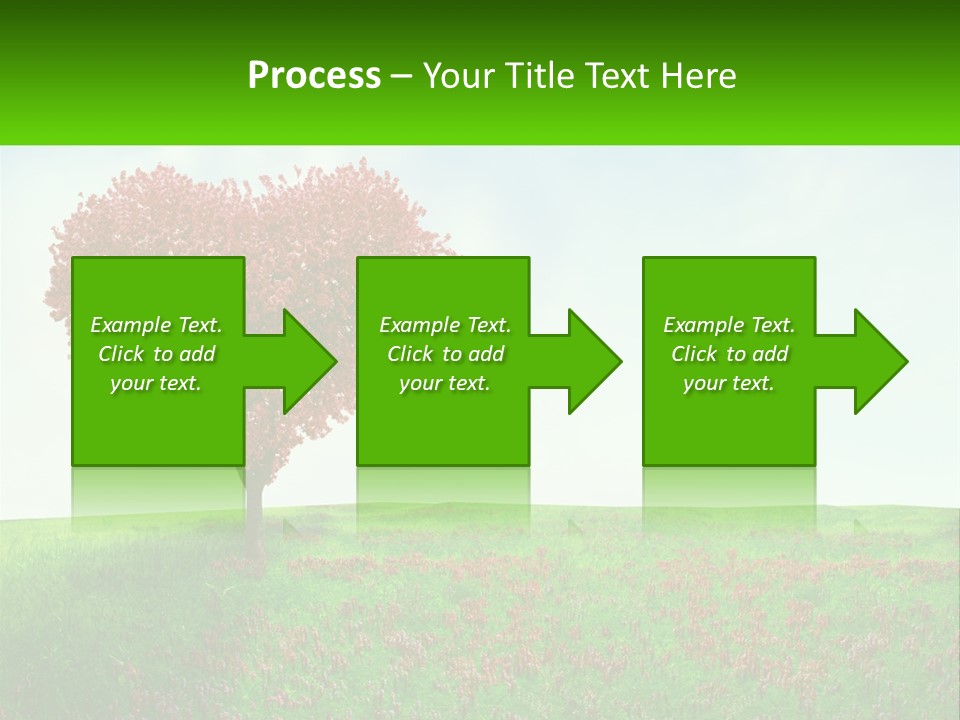 Tree In The Form Of Heart PowerPoint Template