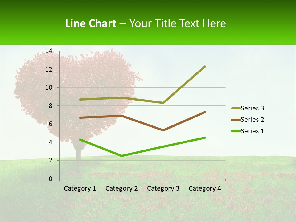 Tree In The Form Of Heart PowerPoint Template