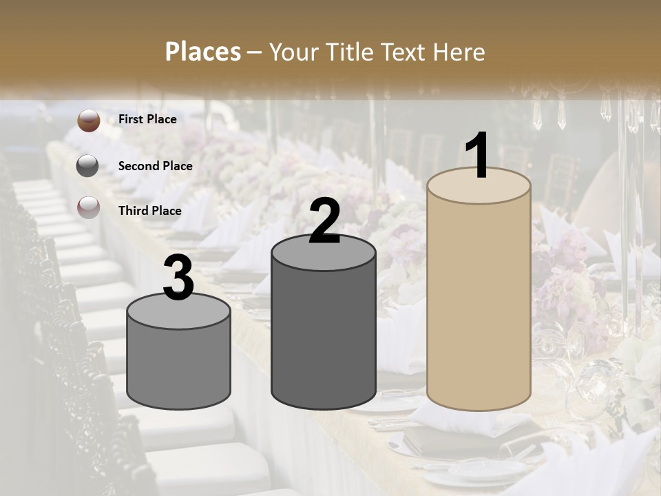 Wedding Table For Guests PowerPoint Template