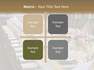 Wedding Table For Guests PowerPoint Template