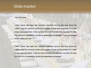 Wedding Table For Guests PowerPoint Template