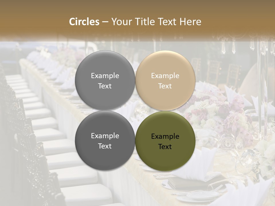 Wedding Table For Guests PowerPoint Template