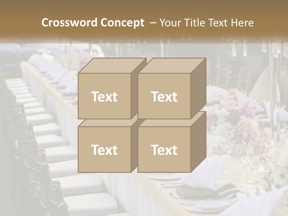 Wedding Table For Guests PowerPoint Template