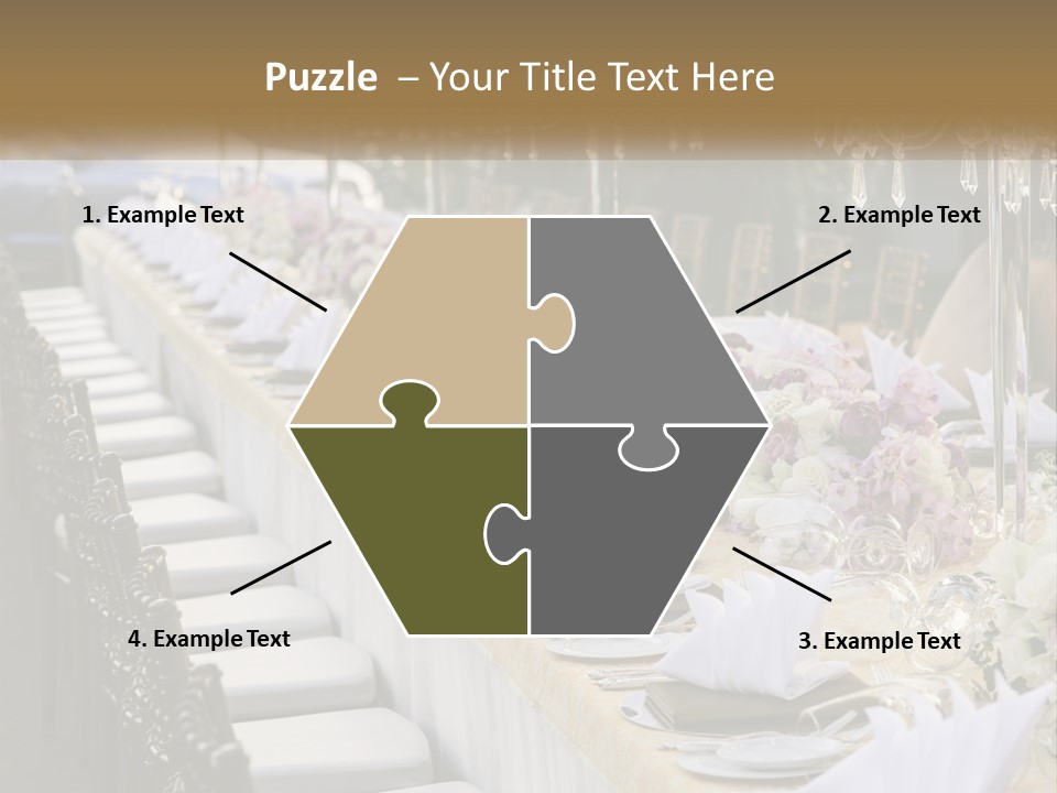 Wedding Table For Guests PowerPoint Template