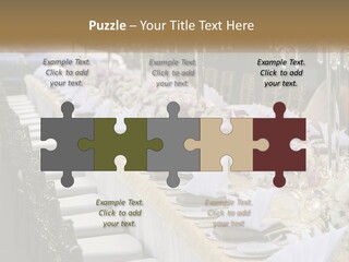 Wedding Table For Guests PowerPoint Template