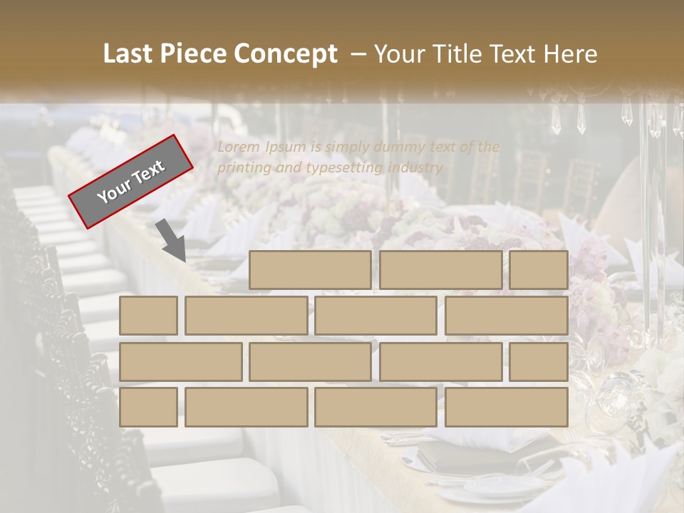 Wedding Table For Guests PowerPoint Template
