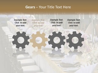 Wedding Table For Guests PowerPoint Template