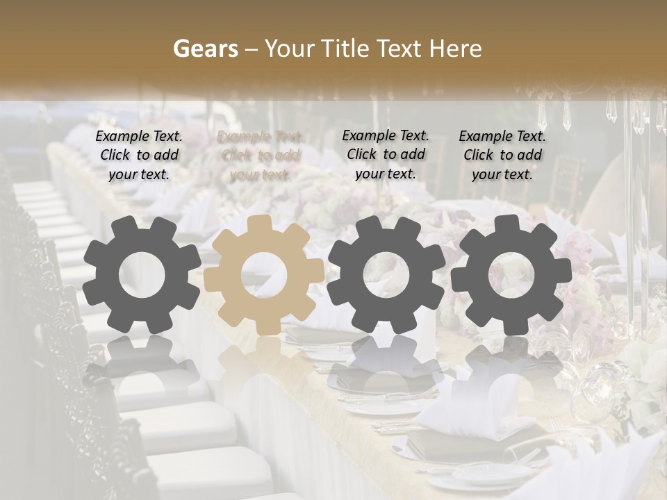 Wedding Table For Guests PowerPoint Template