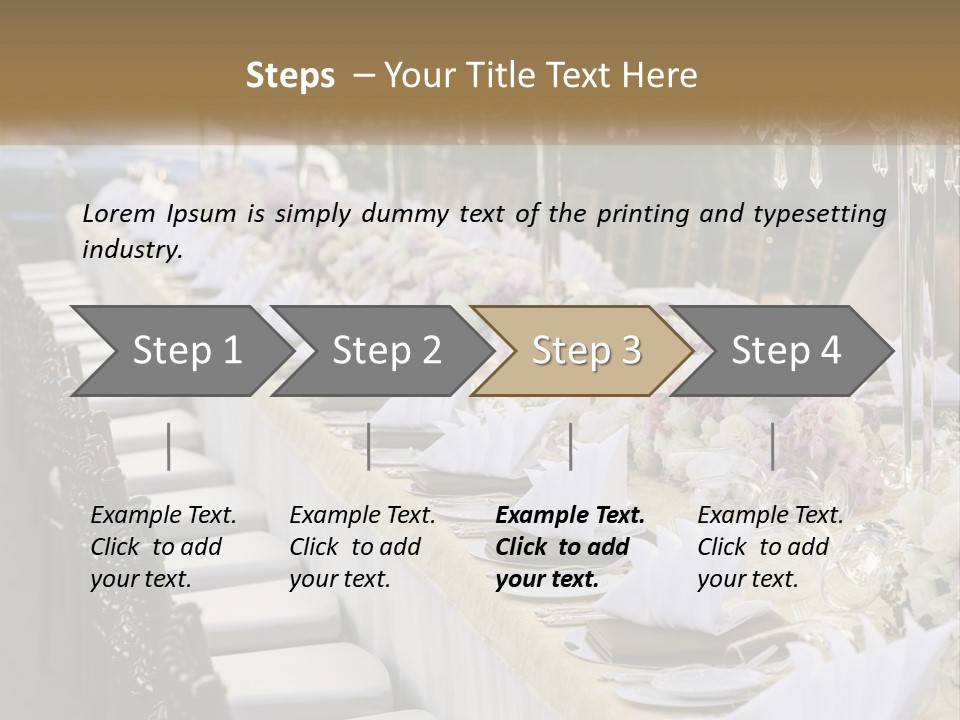 Wedding Table For Guests PowerPoint Template
