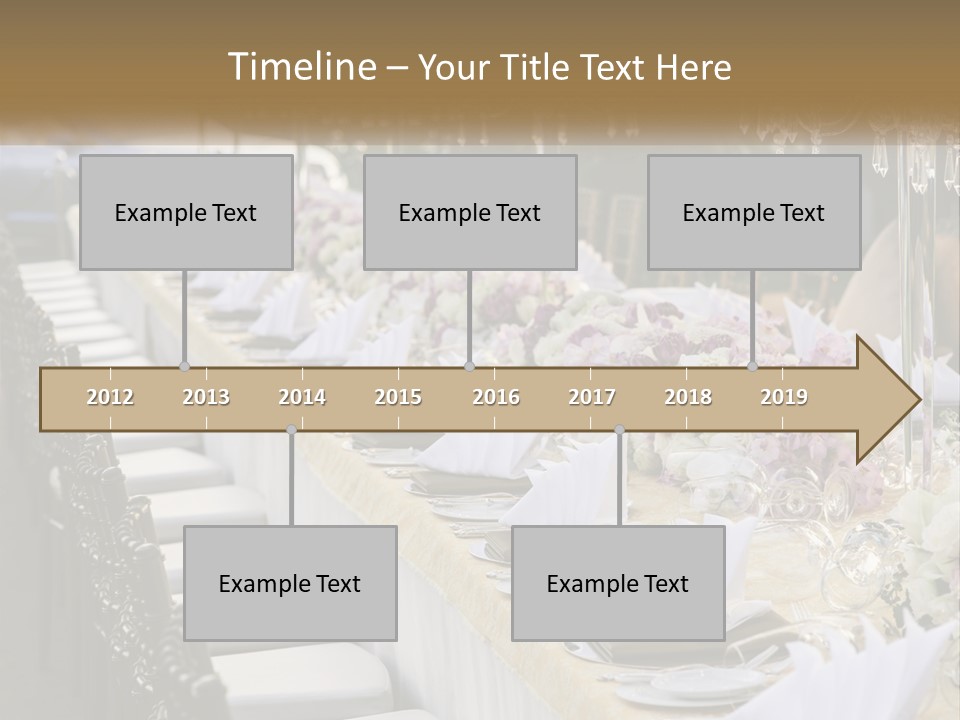 Wedding Table For Guests PowerPoint Template