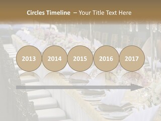 Wedding Table For Guests PowerPoint Template