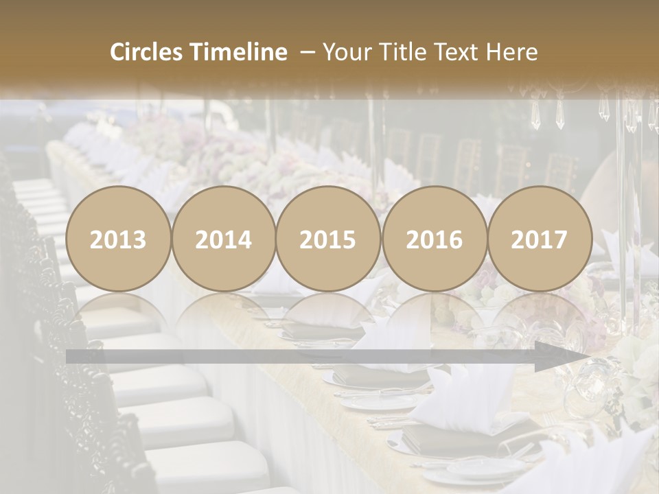 Wedding Table For Guests PowerPoint Template