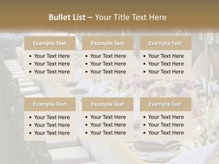 Wedding Table For Guests PowerPoint Template