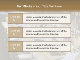 Wedding Table For Guests PowerPoint Template