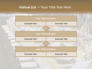 Wedding Table For Guests PowerPoint Template