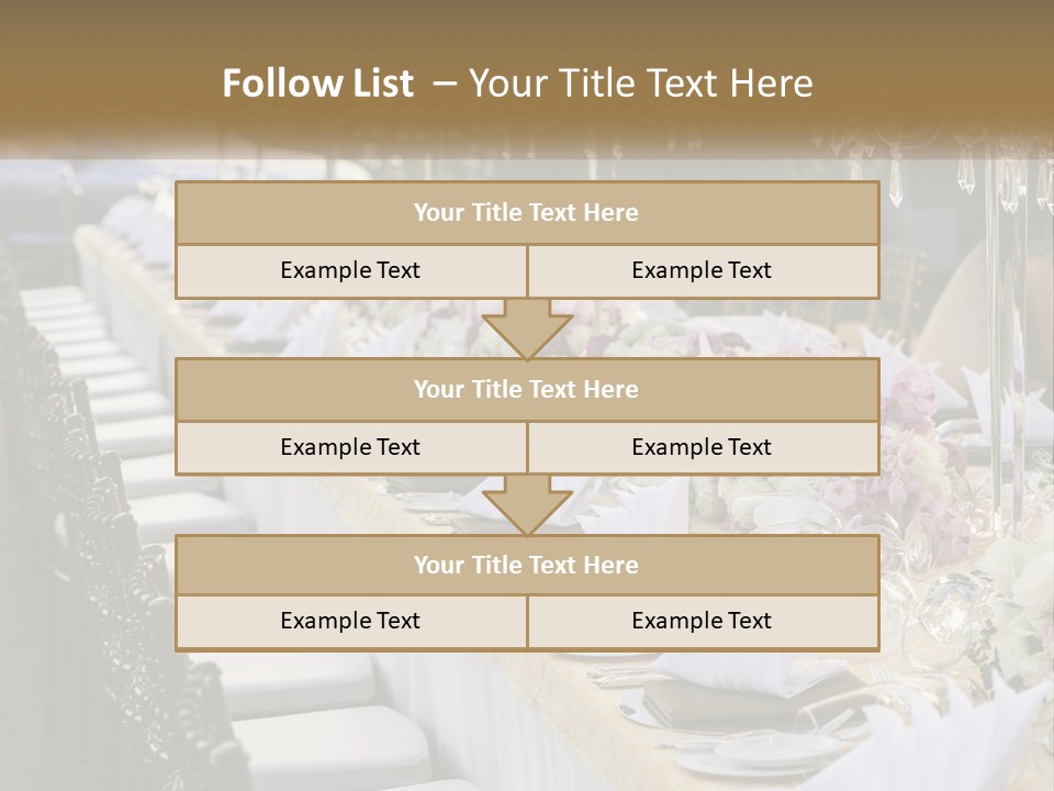 Wedding Table For Guests PowerPoint Template