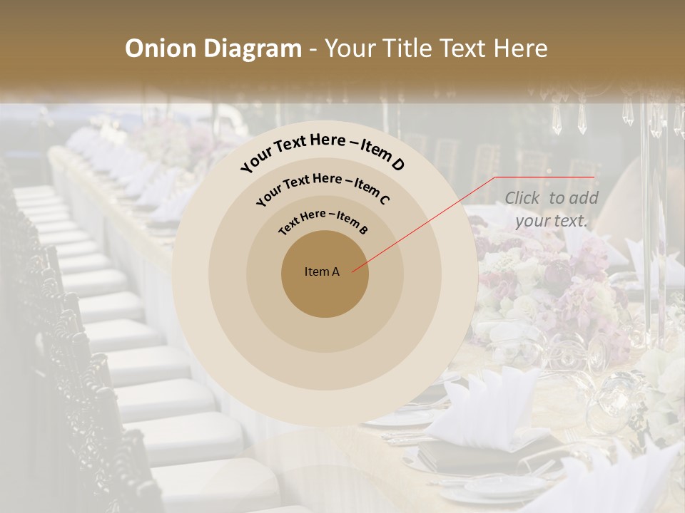 Wedding Table For Guests PowerPoint Template