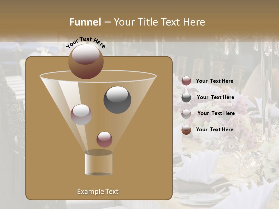 Wedding Table For Guests PowerPoint Template