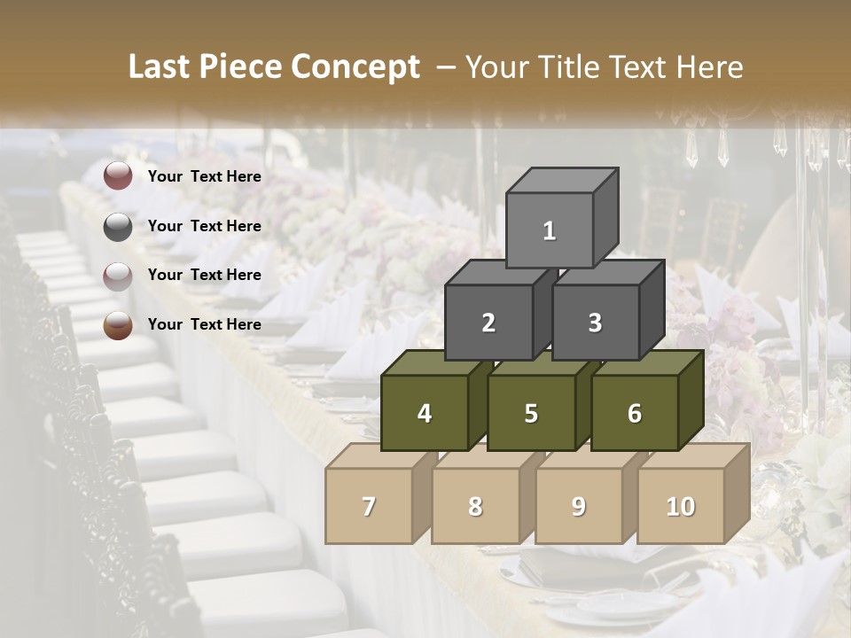 Wedding Table For Guests PowerPoint Template