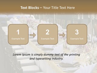 Wedding Table For Guests PowerPoint Template