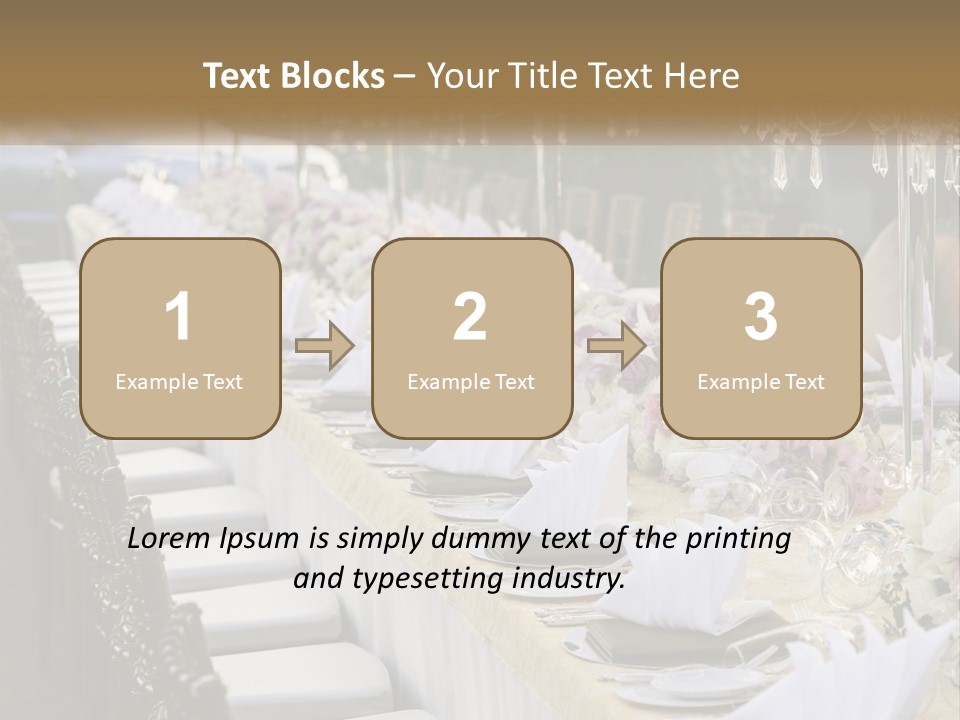 Wedding Table For Guests PowerPoint Template