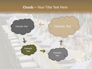 Wedding Table For Guests PowerPoint Template