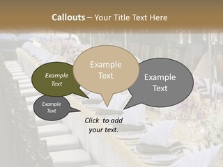 Wedding Table For Guests PowerPoint Template