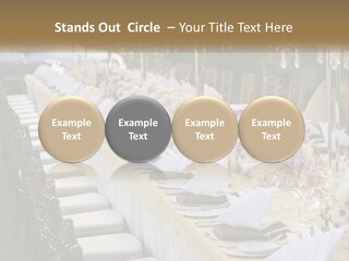 Wedding Table For Guests PowerPoint Template
