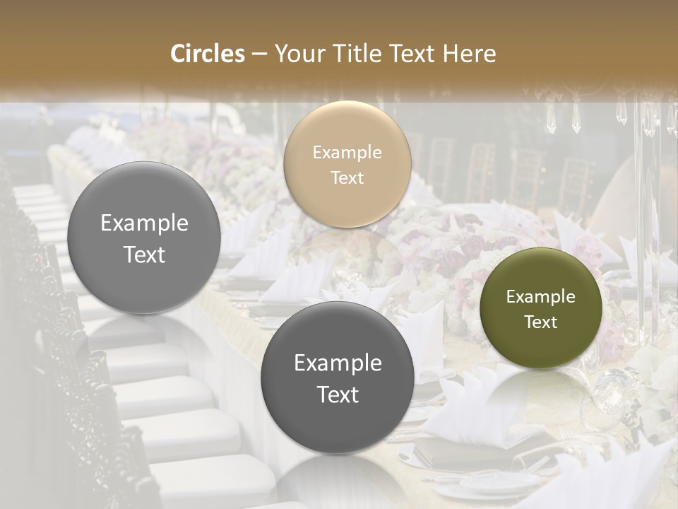 Wedding Table For Guests PowerPoint Template