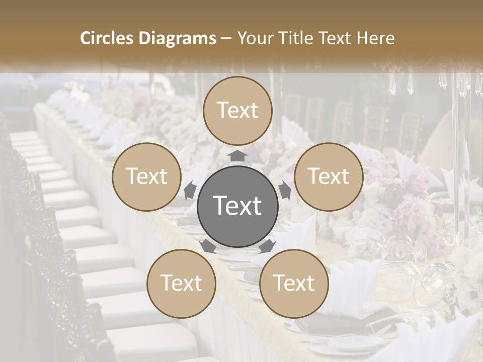 Wedding Table For Guests PowerPoint Template