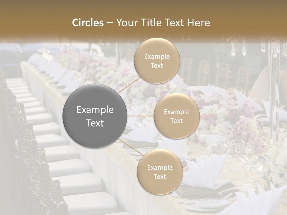 Wedding Table For Guests PowerPoint Template
